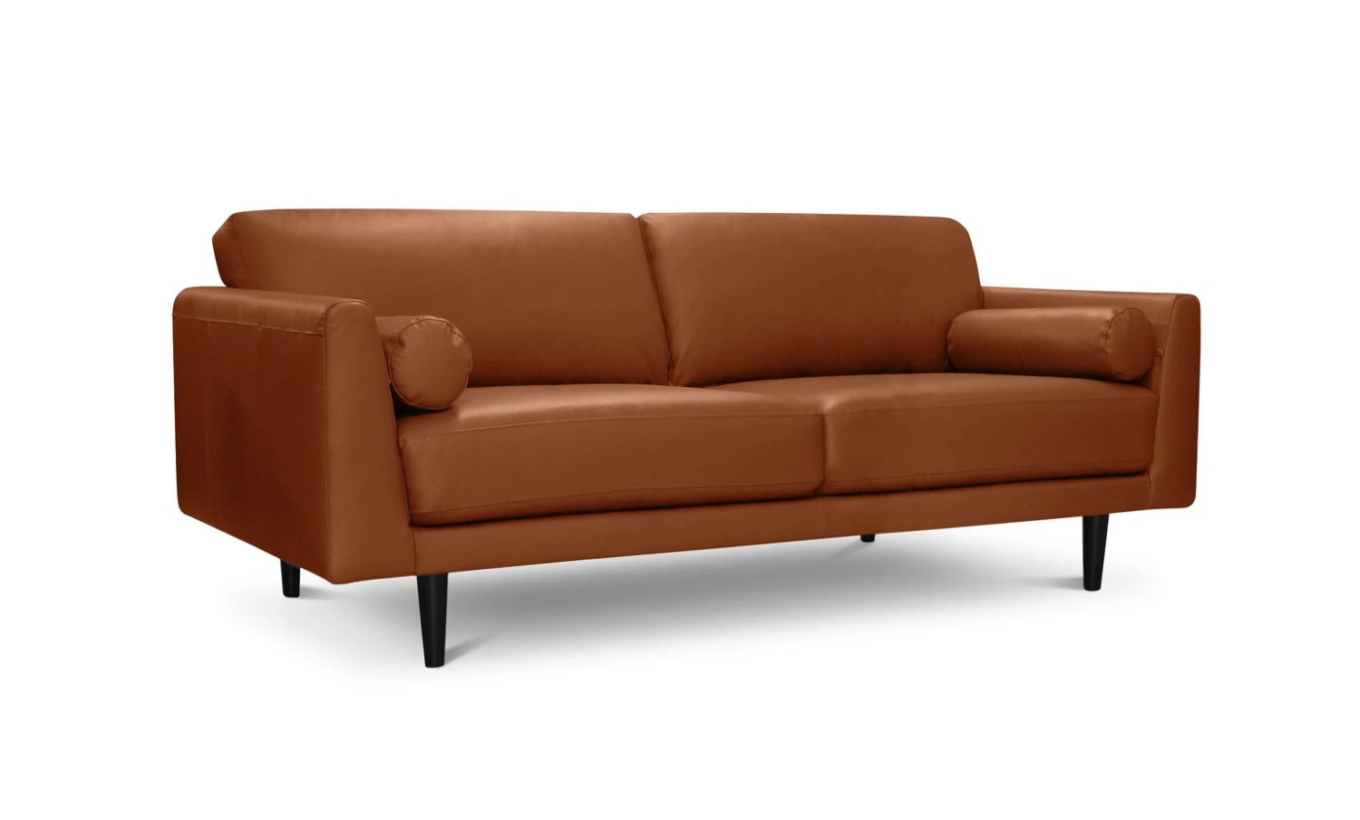 Habitat Jackson Leather 4 Seater Sofa - Tan 4 Habitat Jackson Leather 4 Seater Sofa - Tan - Image 4
