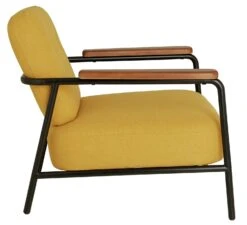 Habitat Cooper Fabric Armchair - Yellow 13 Habitat Cooper Fabric Armchair - Yellow -Habitat Store 8899244 R Z004A