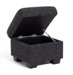 Habitat Lisbon Fabric Storage Footstool - Charcoal 11 Habitat Lisbon Fabric Storage Footstool - Charcoal -Habitat Store 8909086 R Z003A