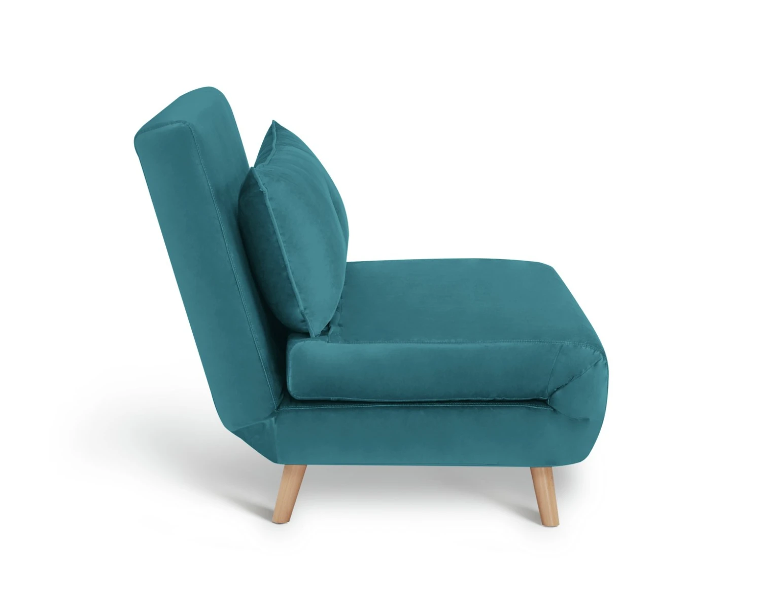 Habitat Roma Small Double Velvet Chairbed - Teal 6 Habitat Roma Small Double Velvet Chairbed - Teal - Image 6
