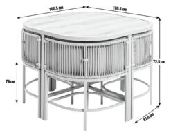 Habitat Nordic 4 Seater Rattan Patio Set - Grey 14 Habitat Nordic 4 Seater Rattan Patio Set - Grey -Habitat Store 8925620 R E001