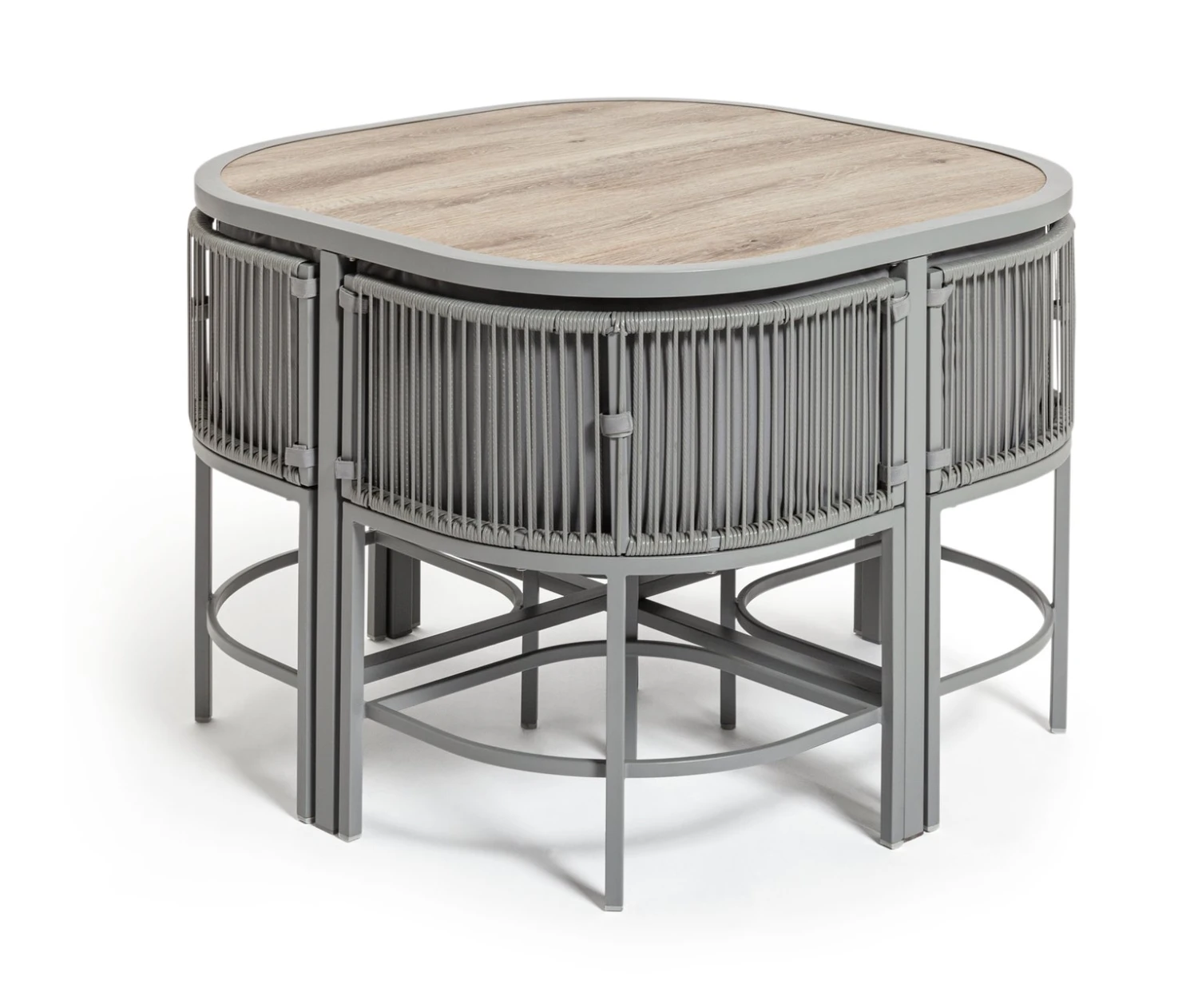 Habitat Nordic 4 Seater Rattan Patio Set - Grey 1 Habitat Nordic 4 Seater Rattan Patio Set - Grey