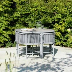 Habitat Nordic 4 Seater Rattan Patio Set - Grey 15 Habitat Nordic 4 Seater Rattan Patio Set - Grey -Habitat Store 8925620 R Z002C