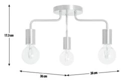 Habitat Rayner Steel LED Flush Ceiling Light - Rosegold -Habitat Store 8927226 R E001