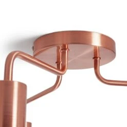 Habitat Rayner Steel LED Flush Ceiling Light - Rosegold -Habitat Store 8927226 R Z003A