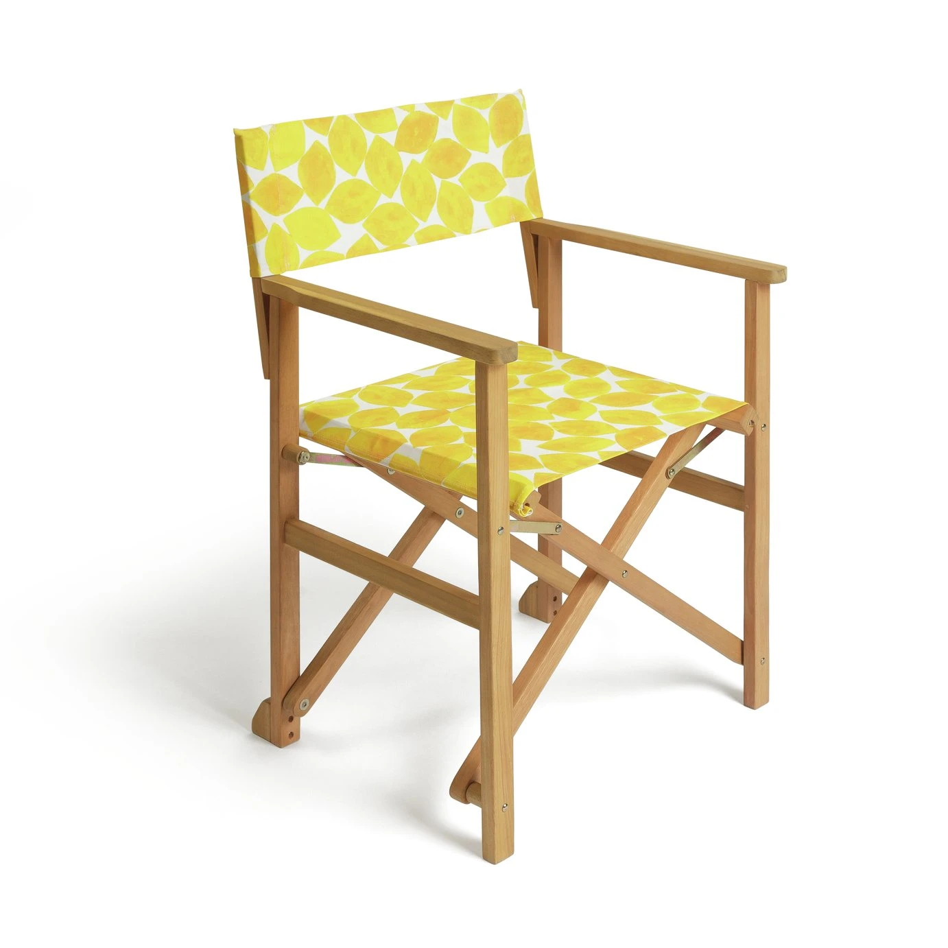 Habitat Folding Wooden Director Chair - Yellow 1 Habitat Folding Wooden Director Chair - Yellow