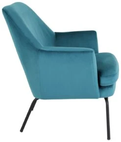 Habitat Celine Velvet Accent Chair - Teal -Habitat Store 8954732 R Z002A