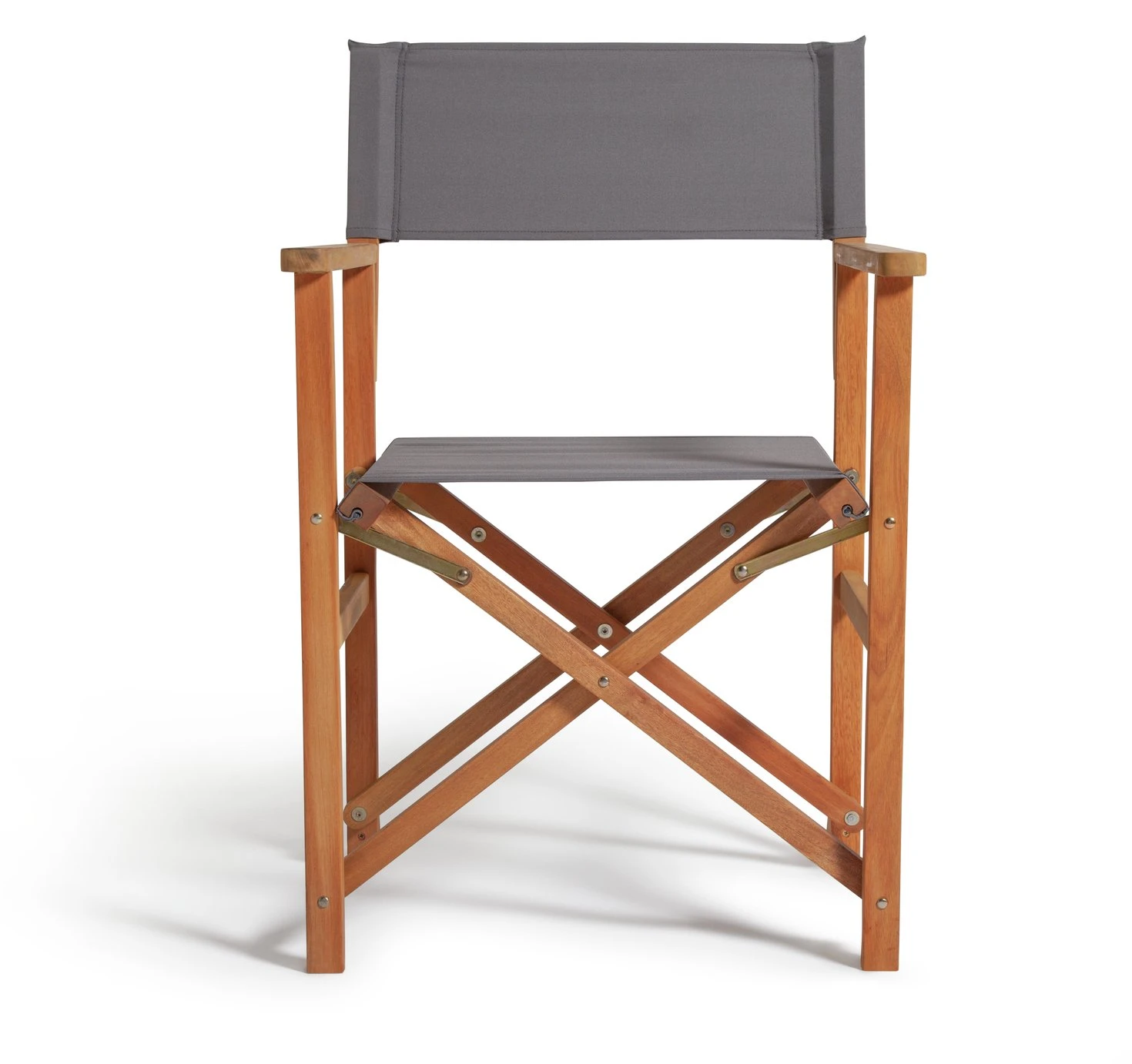 Habitat Folding Wooden Director Chair - Charcoal 5 Habitat Folding Wooden Director Chair - Charcoal - Image 5