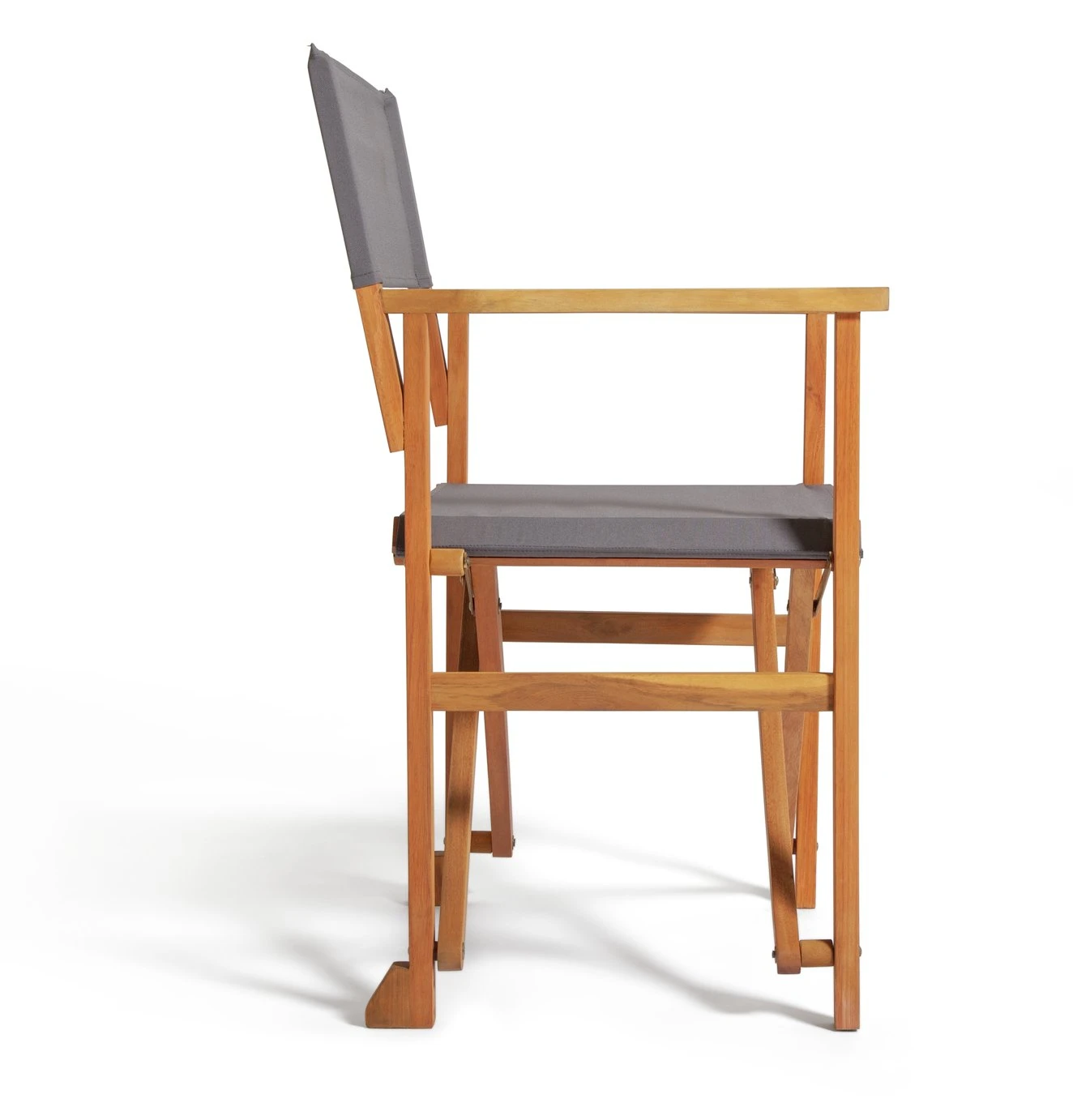 Habitat Folding Wooden Director Chair - Charcoal 7 Habitat Folding Wooden Director Chair - Charcoal - Image 7