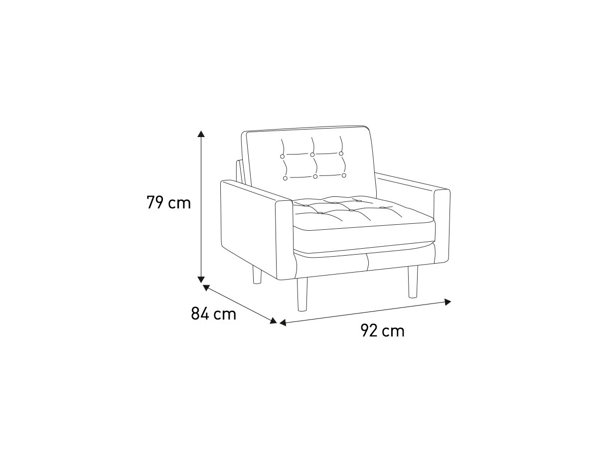 Habitat Fenner Velvet Fabric Armchair - Orange 4 Habitat Fenner Velvet Fabric Armchair - Orange - Image 4