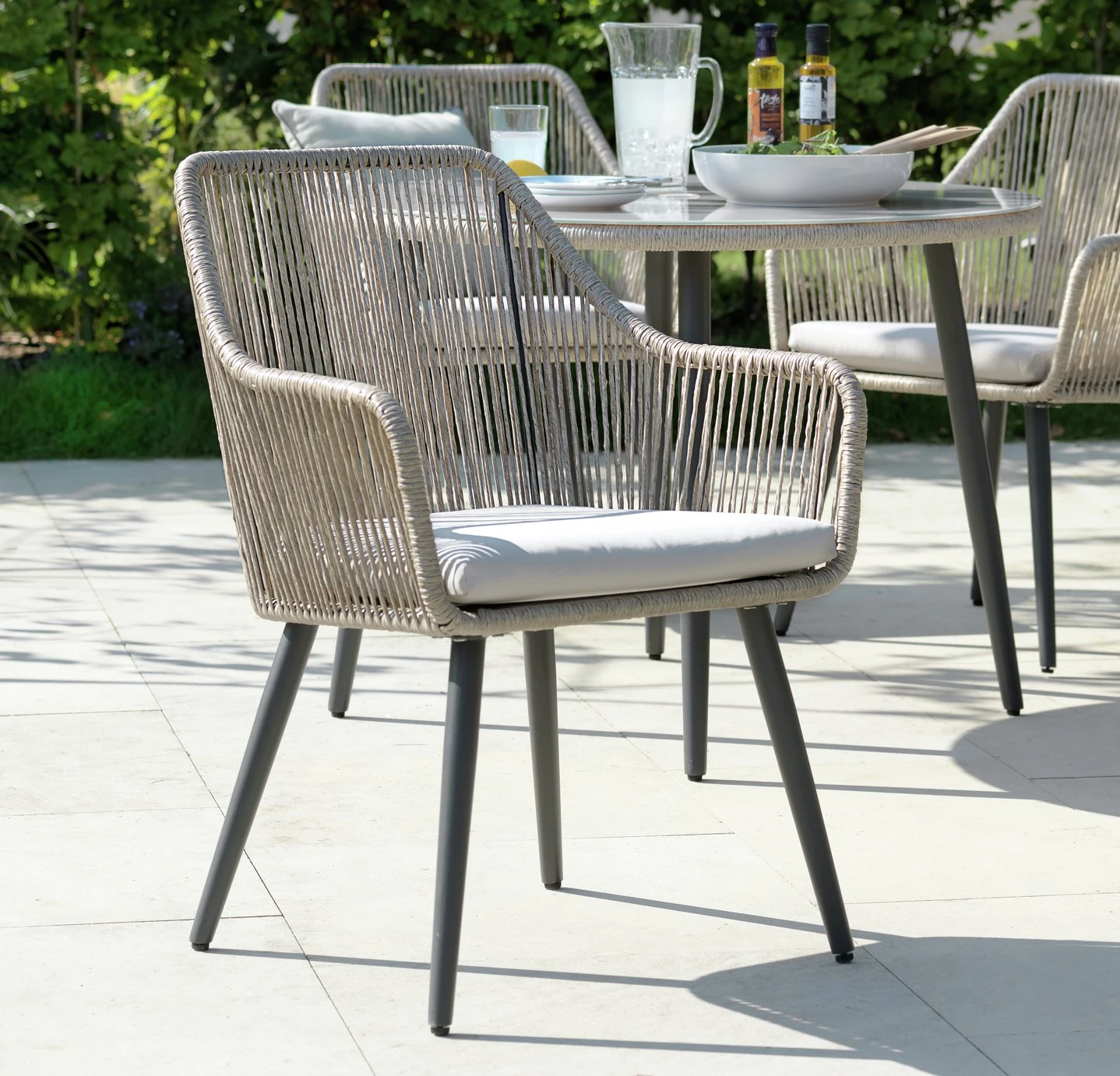 Habitat Malta 4 Seater Rattan Effect Patio Set - Natural 7 Habitat Malta 4 Seater Rattan Effect Patio Set - Natural - Image 7