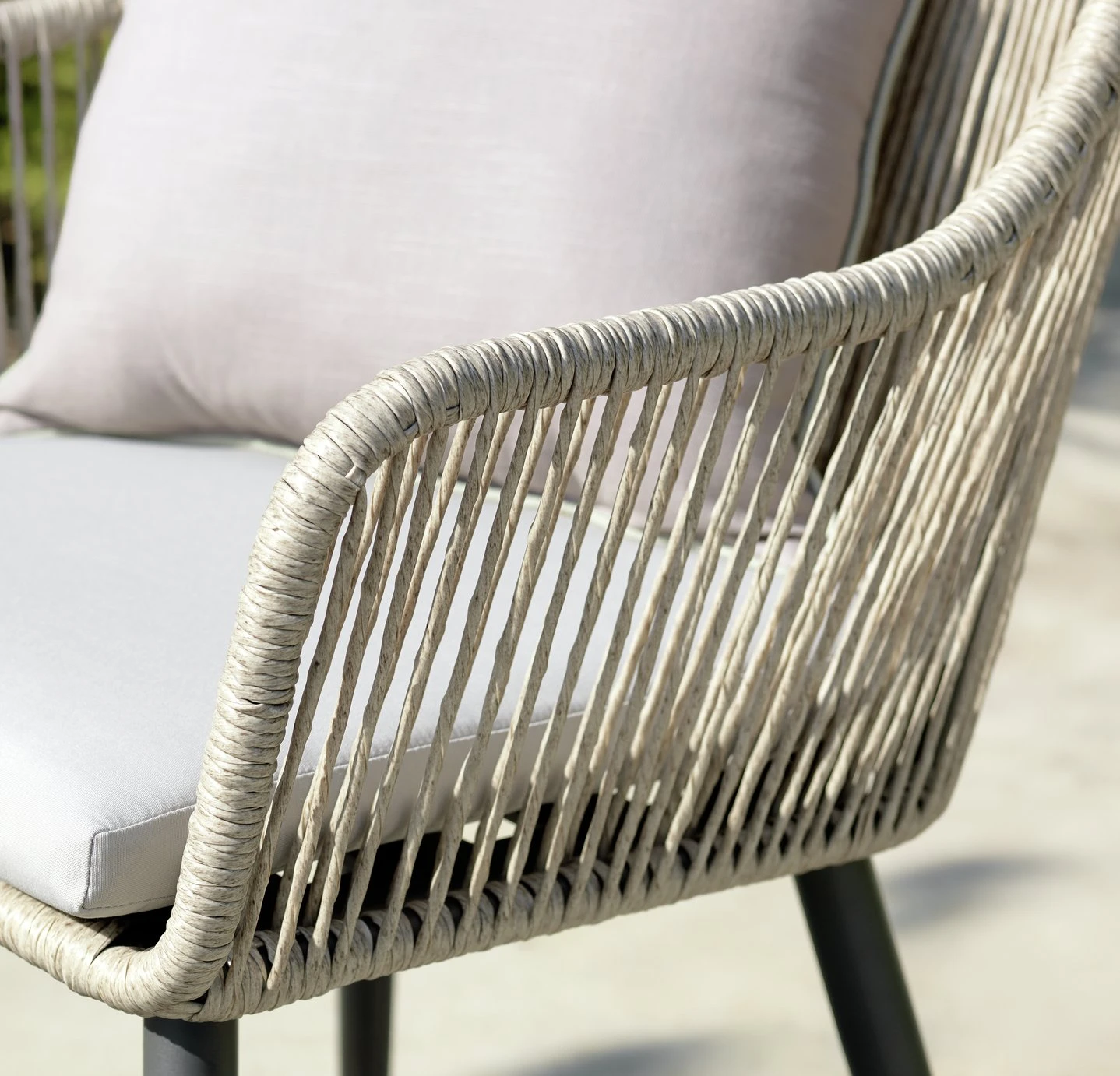 Habitat Malta 4 Seater Rattan Effect Patio Set - Natural 10 Habitat Malta 4 Seater Rattan Effect Patio Set - Natural - Image 10