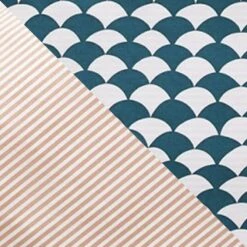 Habitat Cotton Scallop Teal Reversible Bedding Set - Double 17 Habitat Cotton Scallop Teal Reversible Bedding Set - Double -Habitat Store 8985684 R Z017A