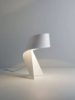 Habitat Ribbon Mini Metal Table Lamp - White 6 Habitat Ribbon Mini Metal Table Lamp - White -Habitat Store 8989563 R Z002A