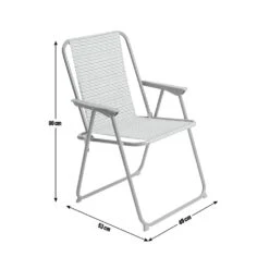Habitat Folding Metal Garden Chair - Grey 12 Habitat Folding Metal Garden Chair - Grey -Habitat Store 8991609 R E001
