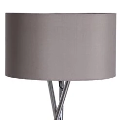Habitat Tripod Floor Lamp - Grey And Chrome -Habitat Store 9132742 R Z005A