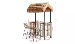 Habitat Beach Bar Gazebo With Stools - Natural -Habitat Store 9139941 R Z017A