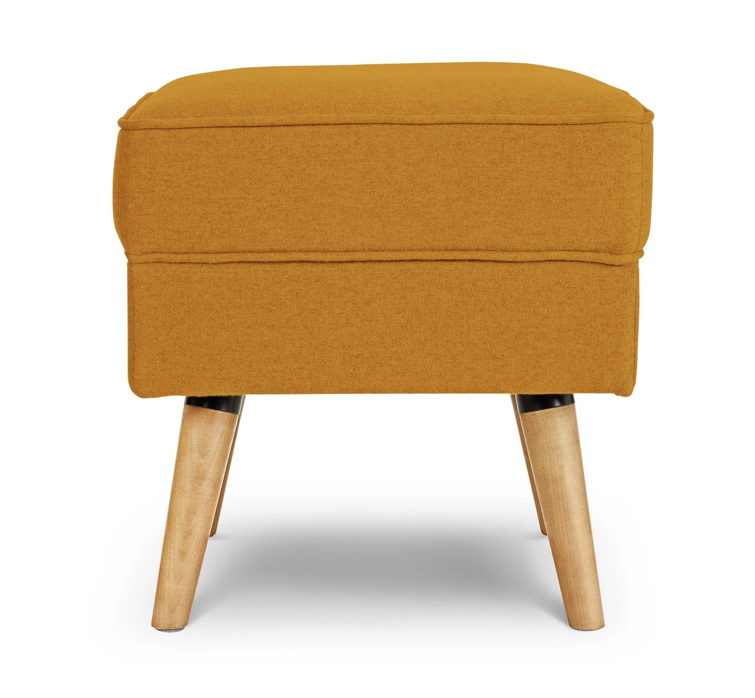 Habitat Callie Fabric Footstool - Mustard Yellow 1 Habitat Callie Fabric Footstool - Mustard Yellow