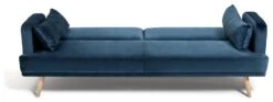 Habitat Andy 3 Seater Velvet Clic Clac Sofa Bed - Blue 14 Habitat Andy 3 Seater Velvet Clic Clac Sofa Bed - Blue -Habitat Store 9160659 R Z006A