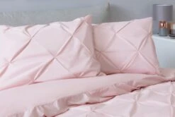 Habitat Hadley Pintuck Blush Pink Bedding Set - Double -Habitat Store 9161397 R Z004A