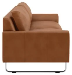 Habitat Lyle Leather 3 Seater Sofa - Tan -Habitat Store 9170539 R Z004A