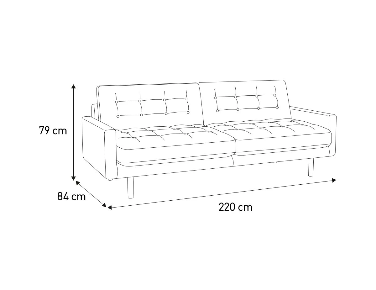 Habitat Fenner Fabric 3 Seater Sofa - Charcoal 4 Habitat Fenner Fabric 3 Seater Sofa - Charcoal - Image 4