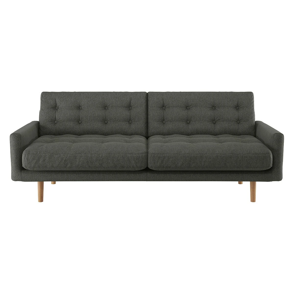 Habitat Fenner Fabric 3 Seater Sofa - Charcoal 1 Habitat Fenner Fabric 3 Seater Sofa - Charcoal