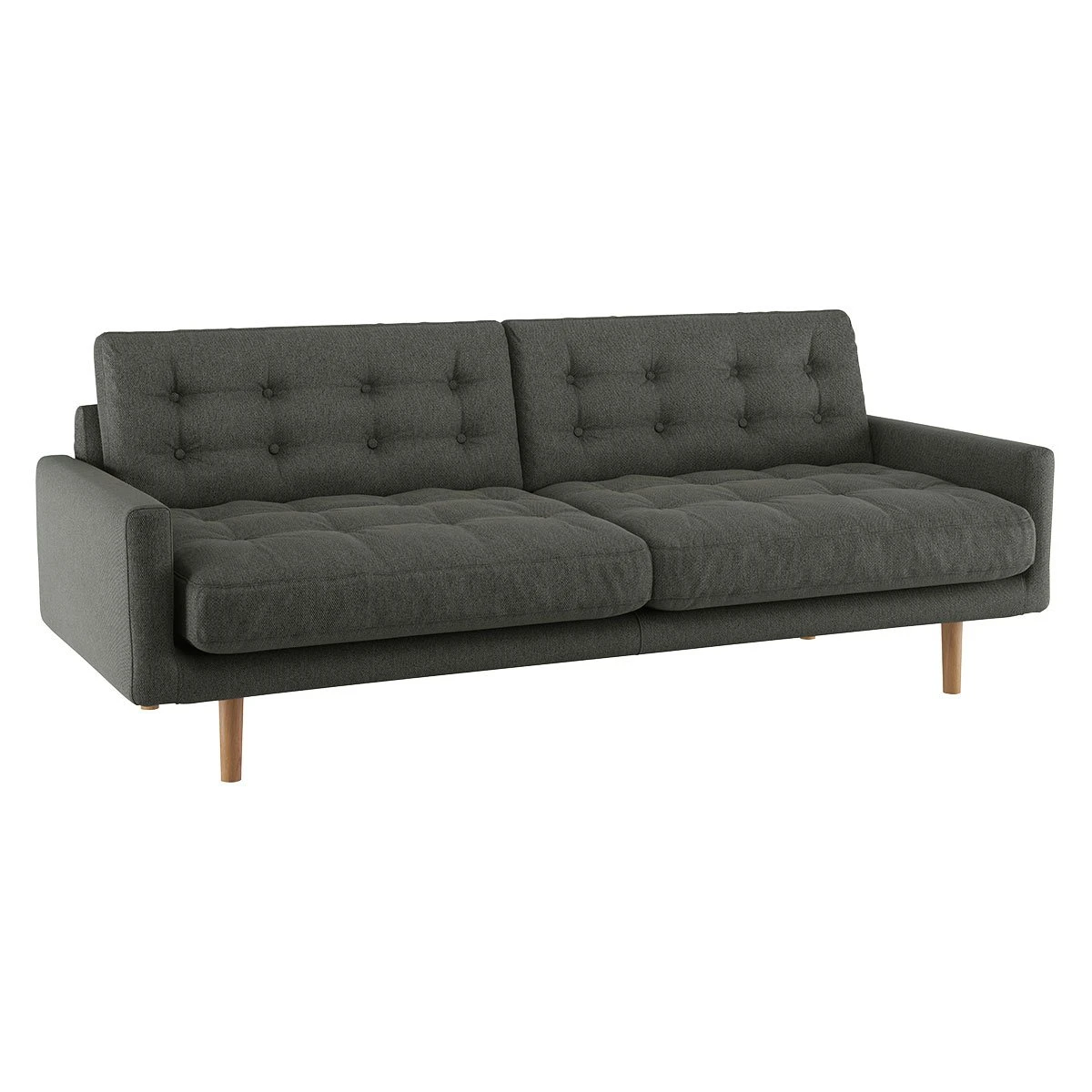 Habitat Fenner Fabric 3 Seater Sofa - Charcoal 7 Habitat Fenner Fabric 3 Seater Sofa - Charcoal - Image 7
