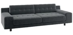 Habitat Hendricks Velvet 4 Seater Sofa - Dark Grey 13 Habitat Hendricks Velvet 4 Seater Sofa - Dark Grey -Habitat Store 9176368 R Z008A