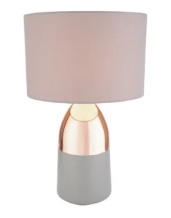 Habitat Pluto Touch Table Lamp - Copper & Grey -Habitat Store 9179846 R Z002A
