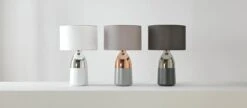 Habitat Pluto Touch Table Lamp - Copper & Grey -Habitat Store 9179846 R Z002C