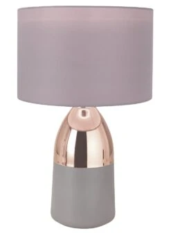 Habitat Pluto Touch Table Lamp - Copper & Grey -Habitat Store 9179846 R Z005A