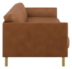 Habitat Hyde 3 Seater Leather Sofa Bed - Tan -Habitat Store 9185005 R Z004A