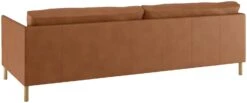 Habitat Hyde 3 Seater Leather Sofa Bed - Tan -Habitat Store 9185005 R Z005A