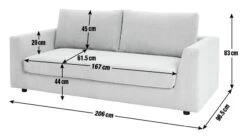 Habitat Brixley Fabric 3 Seater Sofa - Yellow 11 Habitat Brixley Fabric 3 Seater Sofa - Yellow -Habitat Store 9191336 R E001