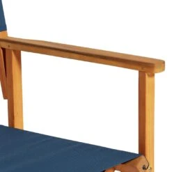 Habitat Folding Wooden Director Chair - Blue 13 Habitat Folding Wooden Director Chair - Blue -Habitat Store 9196630 R Z004A