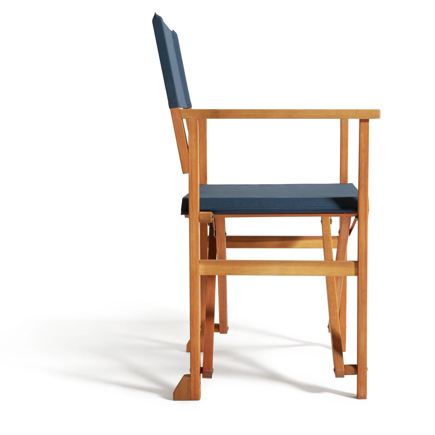 Habitat Folding Wooden Director Chair - Blue 7 Habitat Folding Wooden Director Chair - Blue - Image 7
