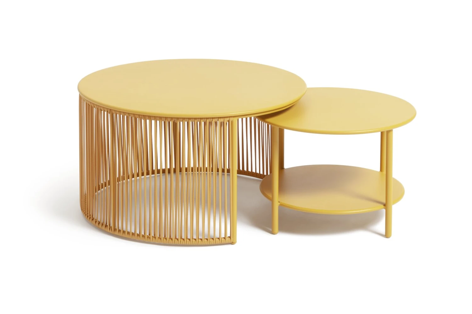 Habitat Ipanema Metal Garden Coffee Table - Yellow 5 Habitat Ipanema Metal Garden Coffee Table - Yellow - Image 5