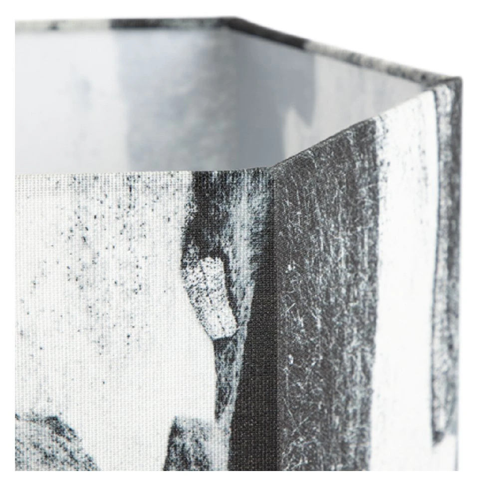 Habitat Whiteleaf Printed Column Floor Lamp - Black & White 4 Habitat Whiteleaf Printed Column Floor Lamp - Black & White - Image 4