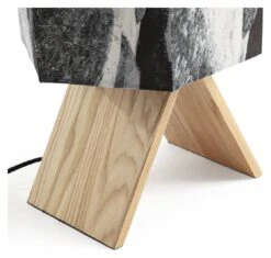 Habitat Whiteleaf Printed Column Floor Lamp - Black & White 15 Habitat Whiteleaf Printed Column Floor Lamp - Black & White -Habitat Store 9201910 R Z003A