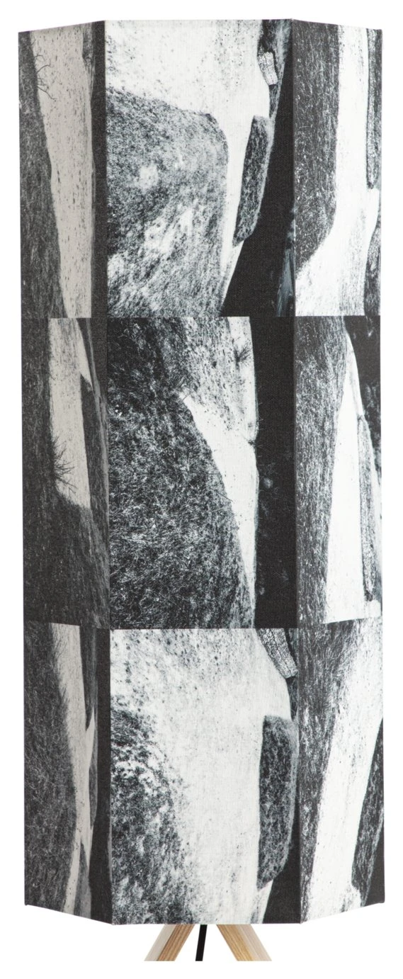 Habitat Whiteleaf Printed Column Floor Lamp - Black & White 7 Habitat Whiteleaf Printed Column Floor Lamp - Black & White - Image 7