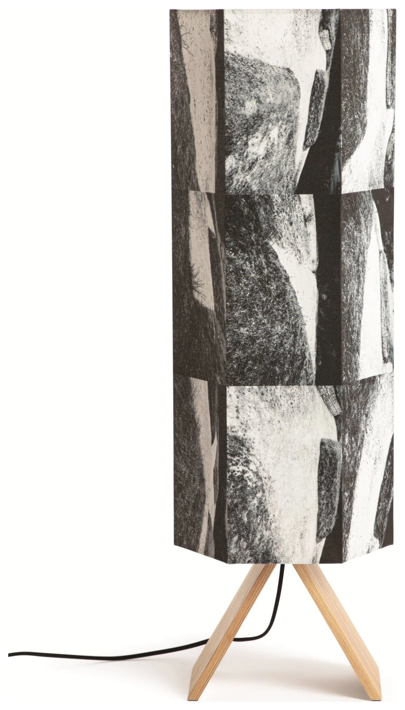 Habitat Whiteleaf Printed Column Floor Lamp - Black & White 10 Habitat Whiteleaf Printed Column Floor Lamp - Black & White - Image 10