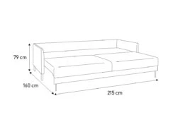 Habitat Hyde 3 Seater Fabric Sofa Bed - Charcoal 19 Habitat Hyde 3 Seater Fabric Sofa Bed - Charcoal -Habitat Store 9202115 R Z020A