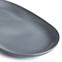 Habitat Evora Stoneware Serving Platter - Blue 8 Habitat Evora Stoneware Serving Platter - Blue -Habitat Store 9203671 R Z002A