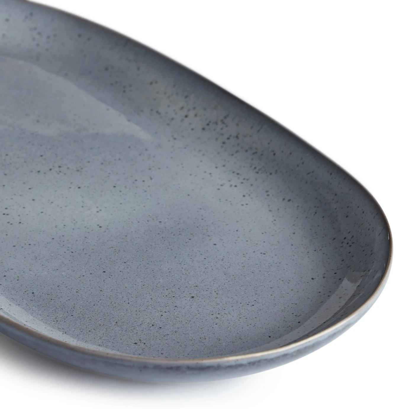Habitat Evora Stoneware Serving Platter - Blue 3 Habitat Evora Stoneware Serving Platter - Blue - Image 3