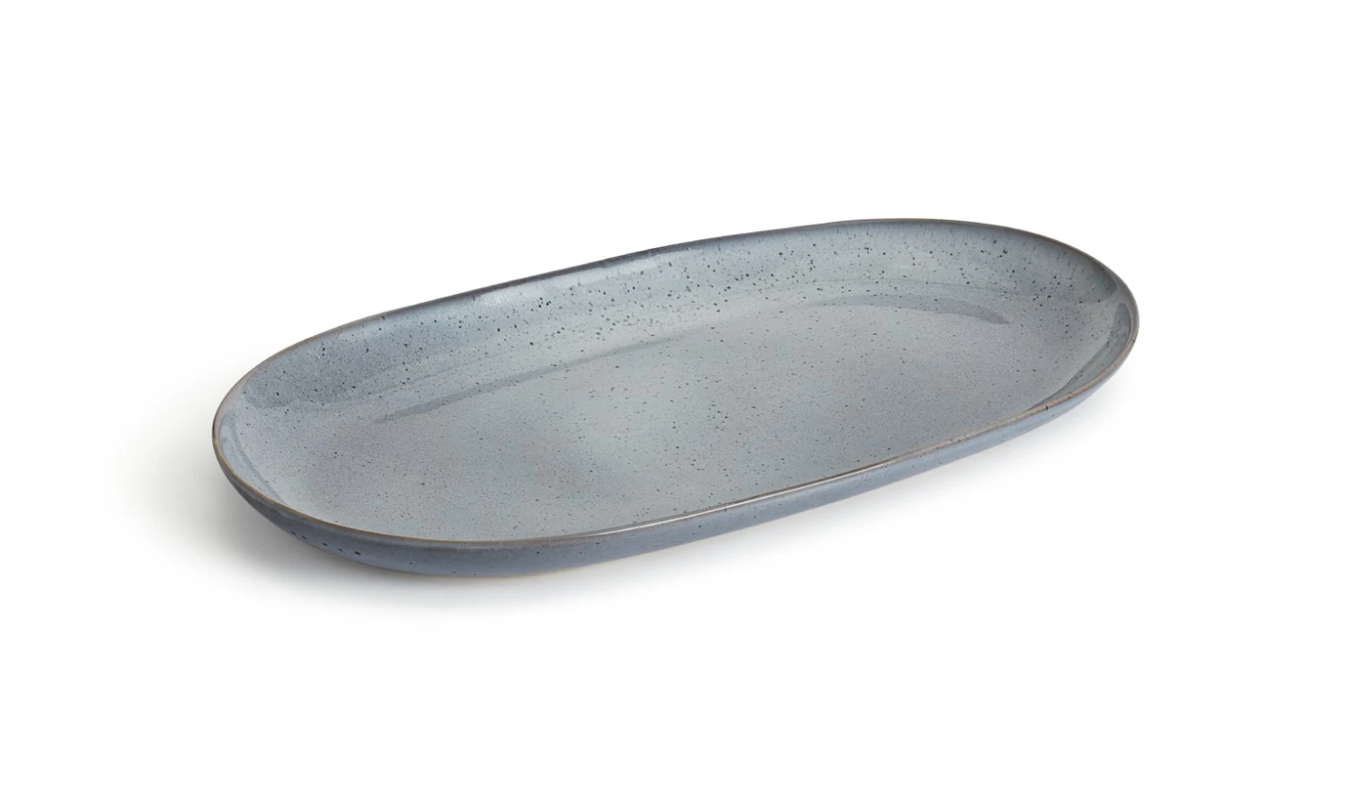 Habitat Evora Stoneware Serving Platter - Blue 4 Habitat Evora Stoneware Serving Platter - Blue - Image 4