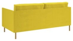 Habitat Hyde Velvet 2 Seater Sofa - Yellow -Habitat Store 9204931 R Z003A