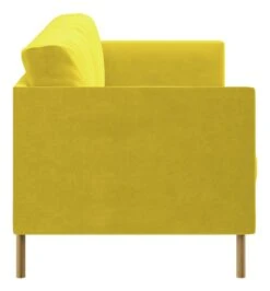 Habitat Hyde Velvet 2 Seater Sofa - Yellow -Habitat Store 9204931 R Z004A