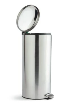 Habitat 30 Litre Domed Pedal Bin - Silver 7 Habitat 30 Litre Domed Pedal Bin - Silver -Habitat Store 9210987 R Z002A