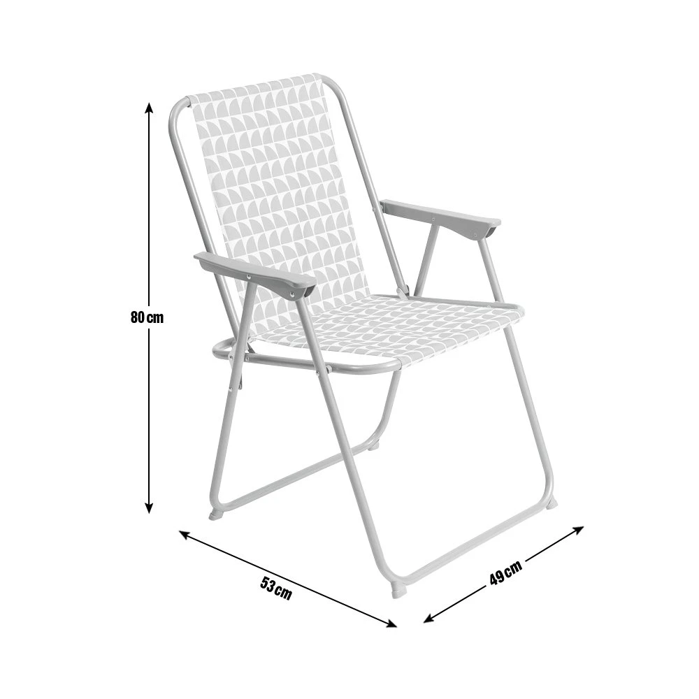 Habitat Folding Metal Garden Chair - Orange 4 Habitat Folding Metal Garden Chair - Orange - Image 4